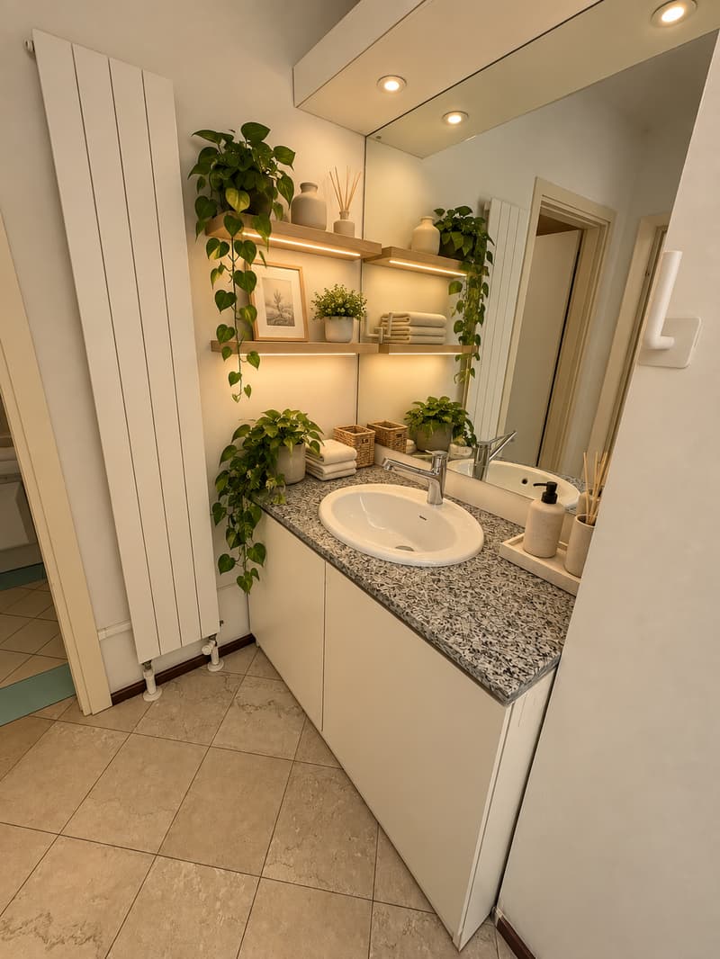 Angolo lavabo atrio bagno