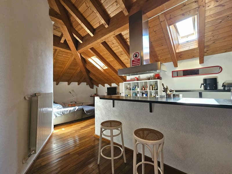 Mendrisio centro: Ampia ed affascinante mansarda 4.5 locali in stabile d'epoca (4)