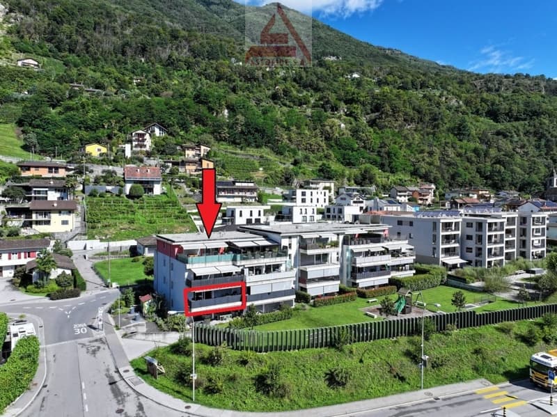 residential building, balconies, hillside location, modern architecture