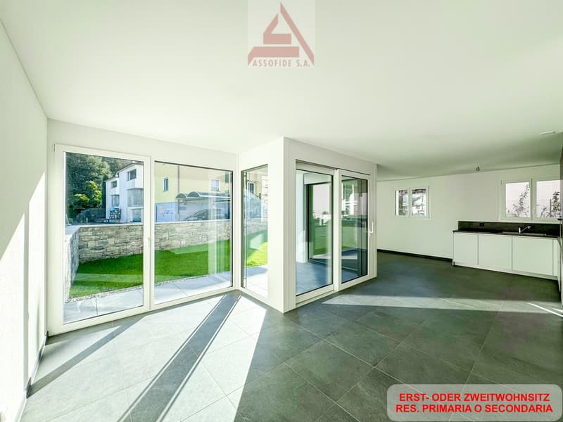 4.5 locali con giardino / 4.5 - Zimmerwohnung mit Garten (3)
