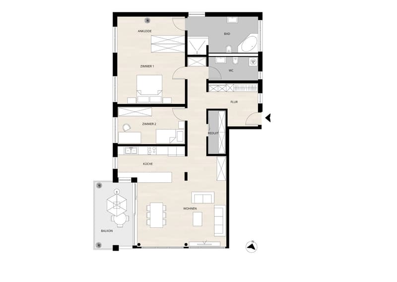Grundriss Wohnung