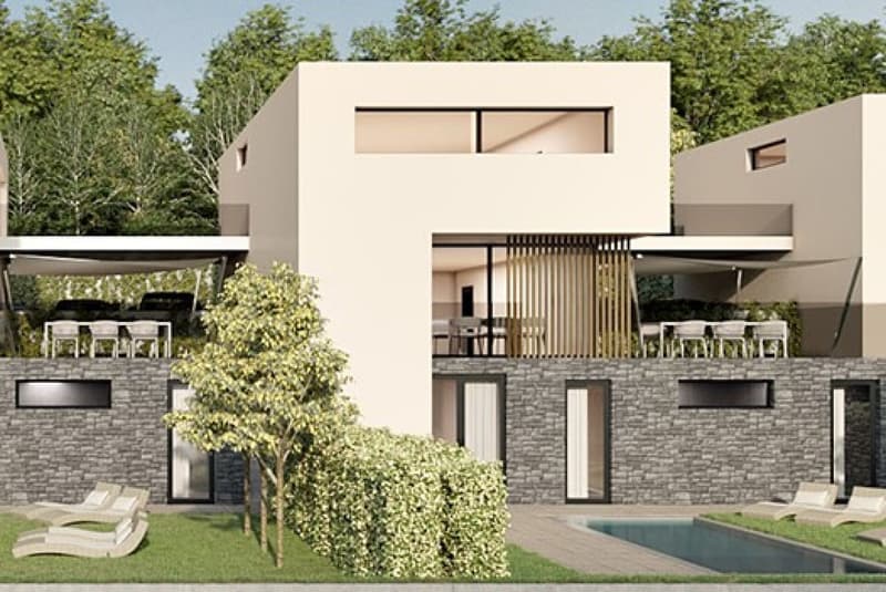 Elegante und moderne Neubauvilla / Villa elegante e moderna di nuova costruzione (1)