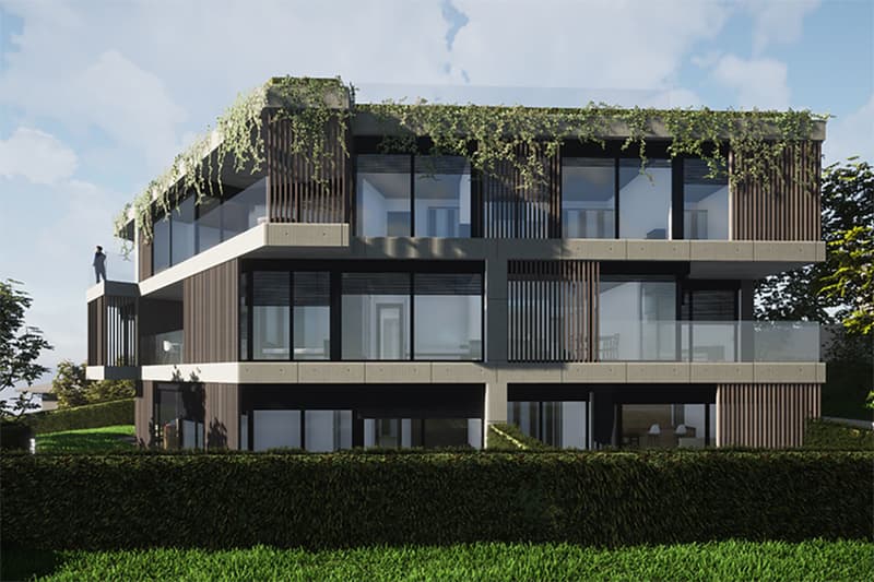 Nuovo e moderno appartamento di 2.5 locali con giardino / Neue moderne 2.5 Zimmer Gartenwohnung in Pregassona (2)