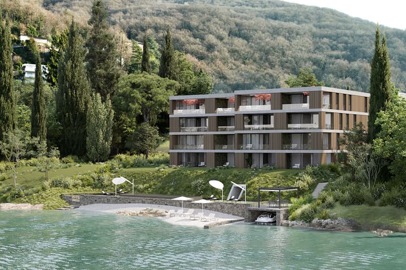 Magnifico di 3.5 locali sul lago con vista mozzafiato / Luxuriöse 3.5-Zimmer Wohnung direkt am See (1)