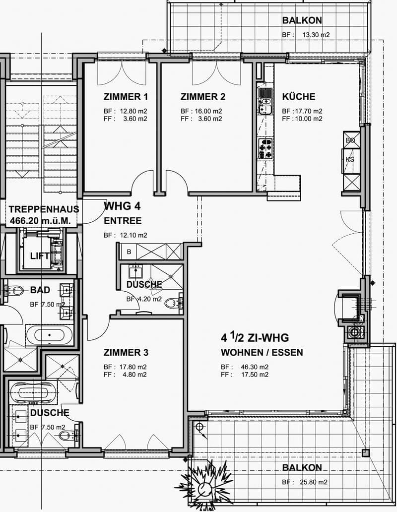 Grosszügige 4.5-Zimmer-Wohnung mit Seesicht in Rüschlikon (12)