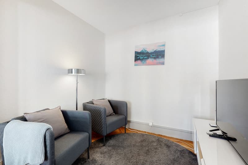 Charmant studio meublé de 1.5 pièces avec balcon à Genève (7)