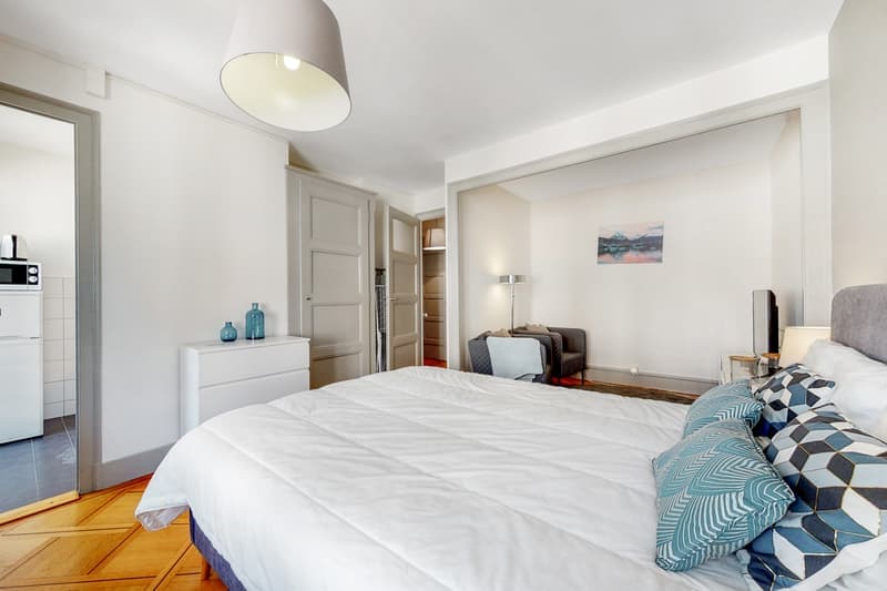 Charmant studio meublé de 1.5 pièces avec balcon à Genève (3)
