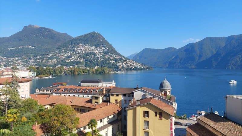 Lugano Centro: Appartamento con grande terrazzo vista lago, 5.5 locali (1)