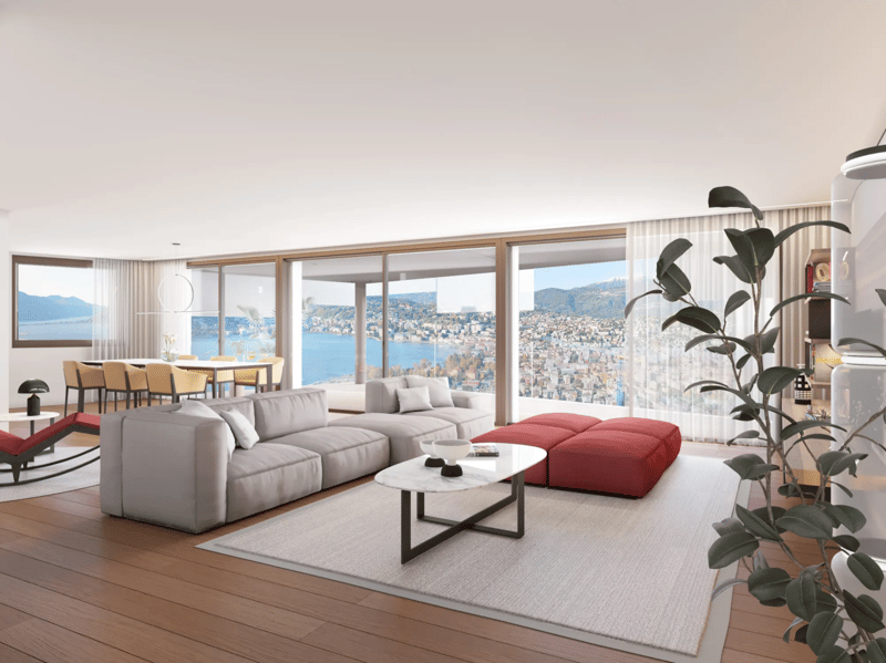 Lugano, Aldesago: Nuovo appartamento vista lago, 11 locali (1)