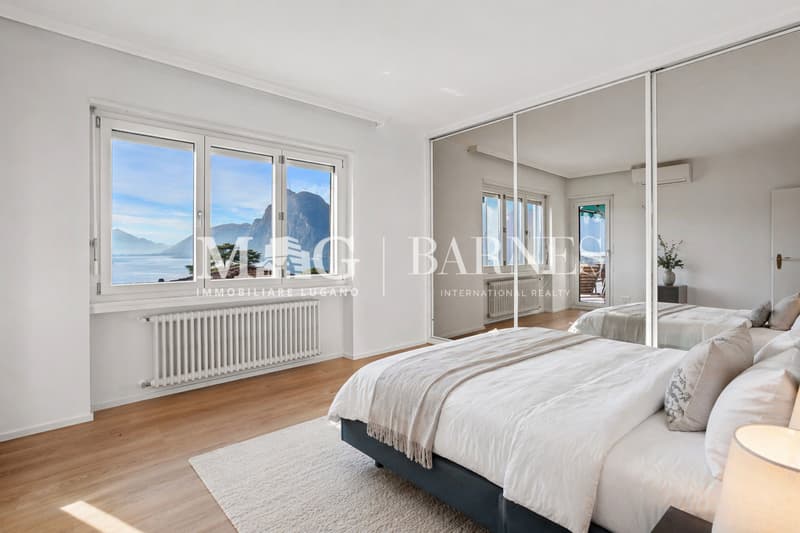 Lugano, Castagnola: Villa con piscina e vista lago panoramica (6)