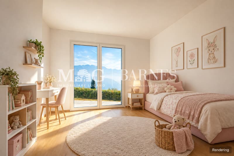 Lugano, Carona: Appartamento 4.5 locali con giardino e vista lago (8)