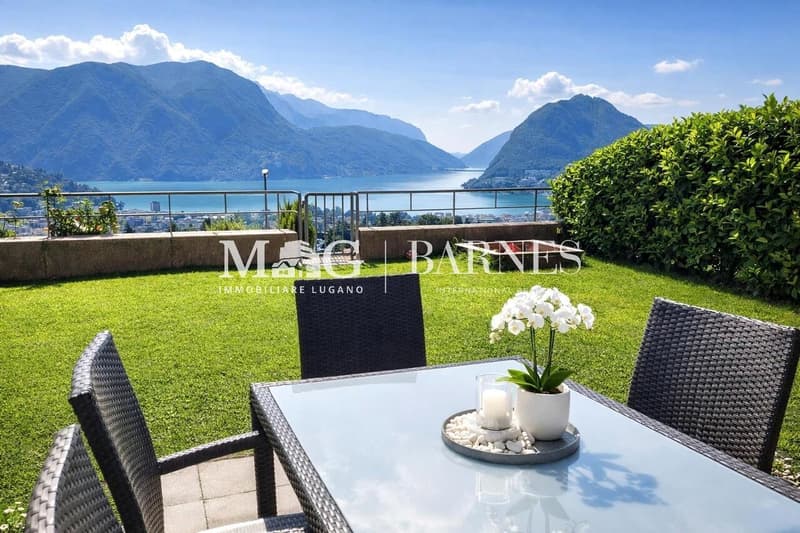 Lugano: Villa vista lago con giardino privato (8)