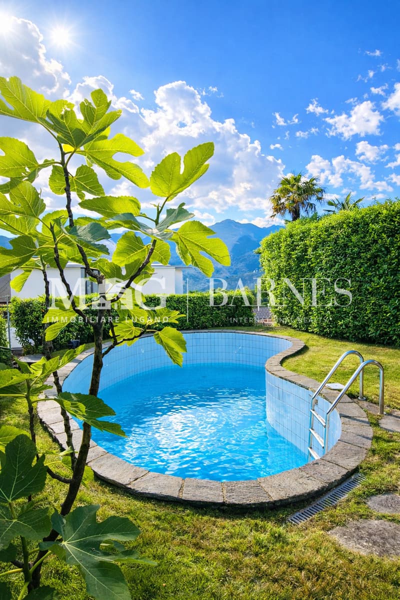 Comano: Appartamento 4.5/5.5 locali con giardino privato e piscina (9)
