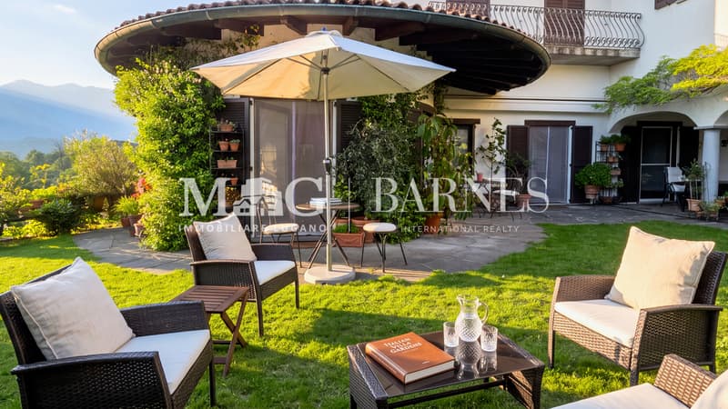 Comano: Appartamento 4.5/5.5 locali con giardino privato e piscina (1)