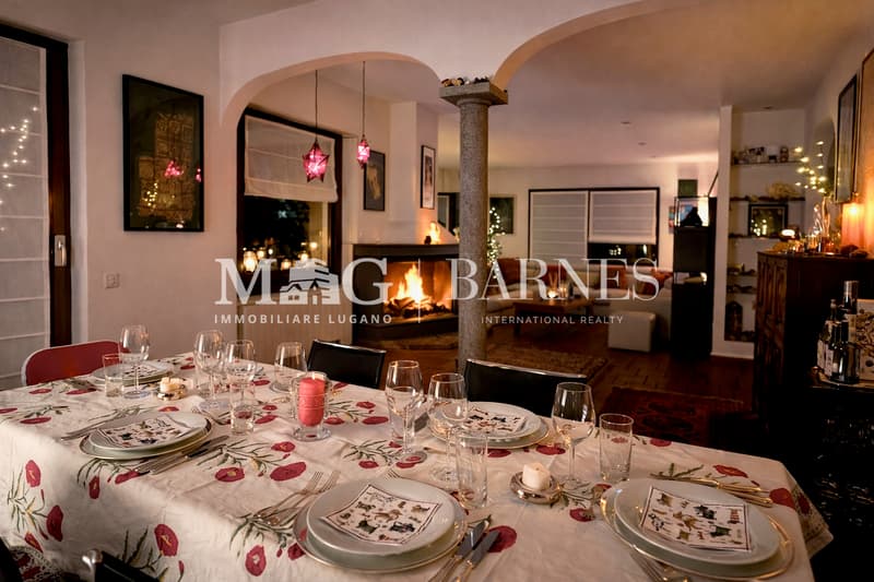 Comano: Appartamento 4.5/5.5 locali con giardino privato e piscina (6)