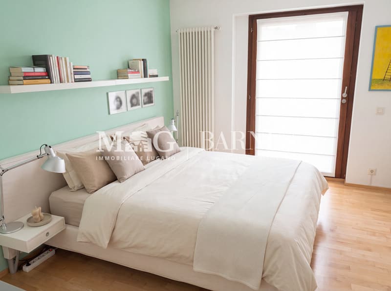 Comano: Appartamento 4.5/5.5 locali con giardino privato e piscina (11)
