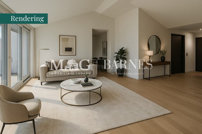 Lugano: Attico in Villa d'Epoca con vista lago e terrazza panoramica (3)