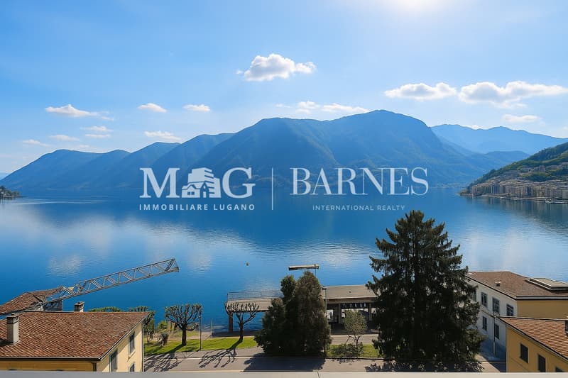 Lugano: Attico in Villa d'Epoca con vista lago e terrazza panoramica (1)