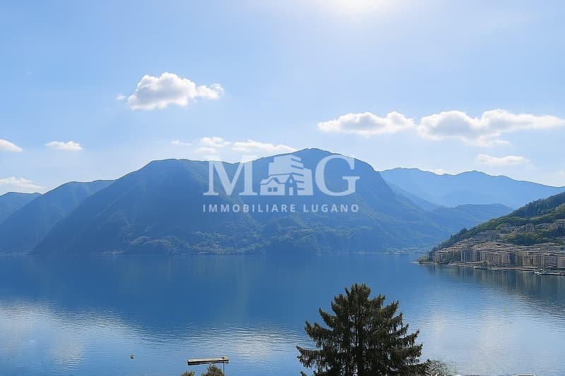 Lugano: Attico in Villa d'Epoca con vista lago e terrazza panoramica (2)