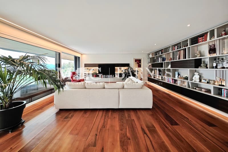 Lugano, Canobbio: Attico moderno vista lago con grande terrazza (4)