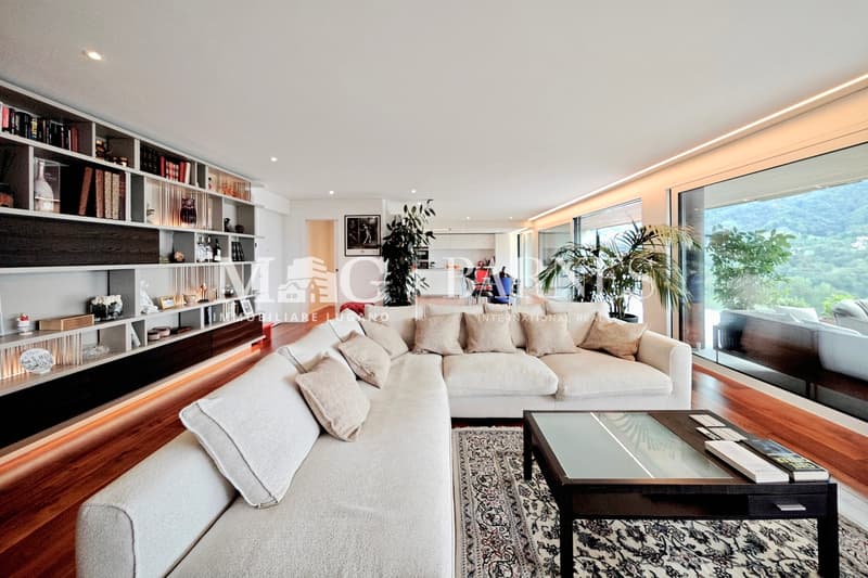 Lugano, Canobbio: Attico moderno vista lago con grande terrazza (11)