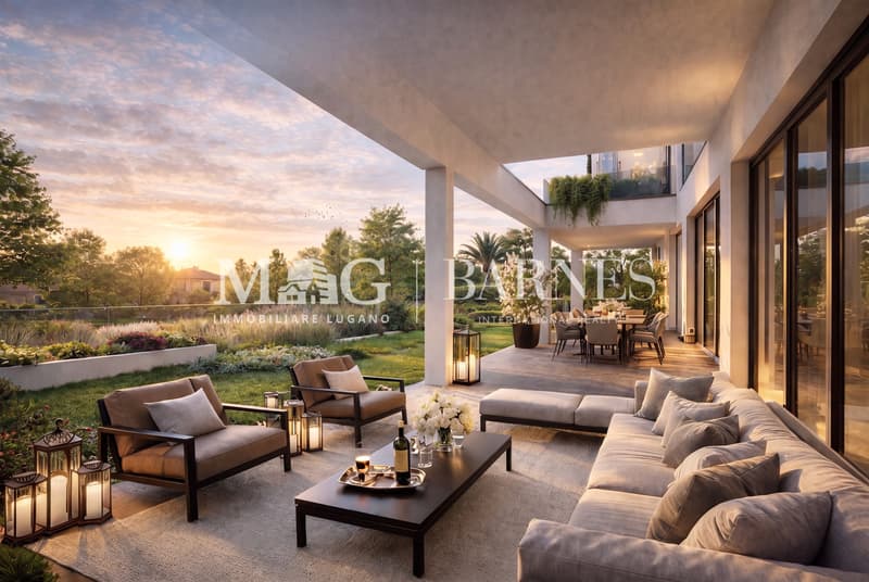 Collina d'Oro: Appartamento di 5.5 locali con giardino di 570 m² (1)
