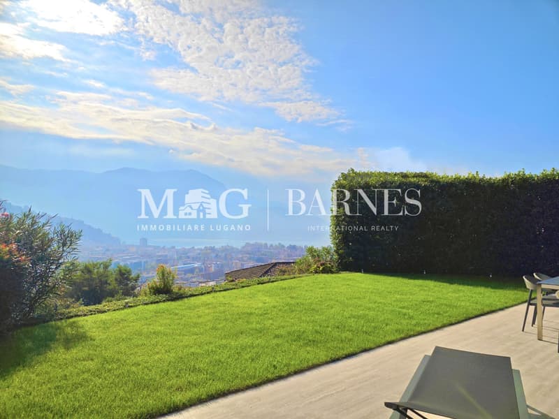 Lugano: Appartamento 4.5 locali con terrazzo e giardino vista lago (12)