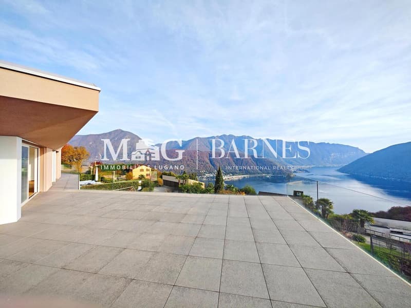 Lugano, Carona: Attico 5.5 locali vista lago con grande terrazza (13)