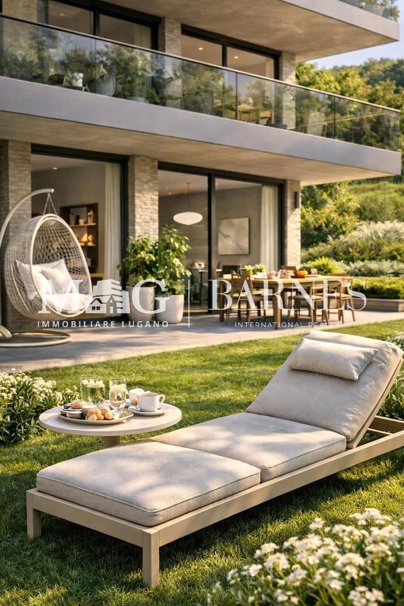Lugano, Pregassona: Nuovo 3.5 locali con giardino privato (5)
