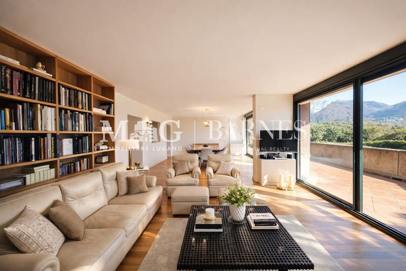 Collina d'Oro, Lugano: Appartamento 3.5 locali con terrazzi e giardino (6)
