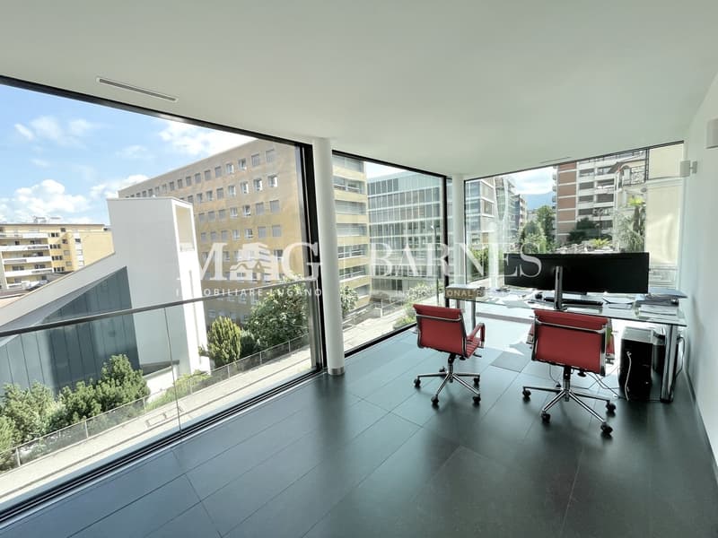 Lugano, Paradiso: Ufficio moderno 4 locali con vista lago (5)