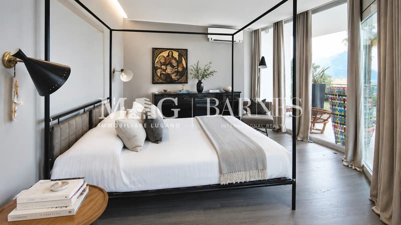 Lugano, Castagnola: Villa moderna con piscina e vista lago (11)