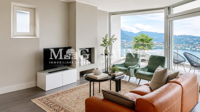 Lugano, Castagnola: Villa moderna con piscina e vista lago (5)