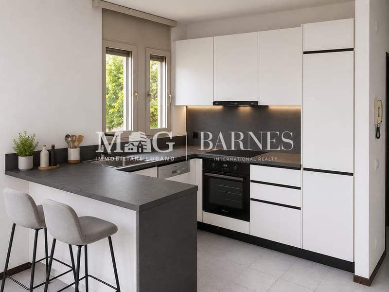 Lugano: Appartamento 2.5 locali centrale con balcone e box auto (4)