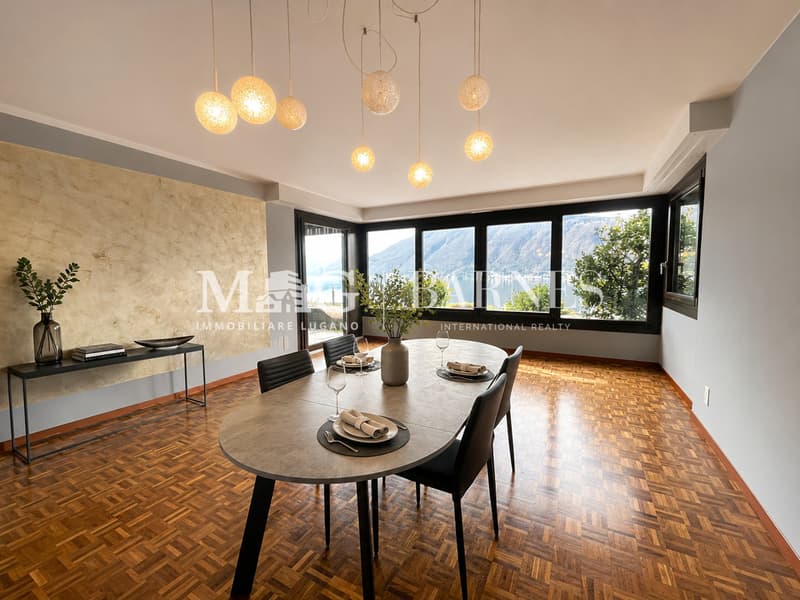 Bissone: Appartamento 4.5 locali, giardino, box, vista lago (6)