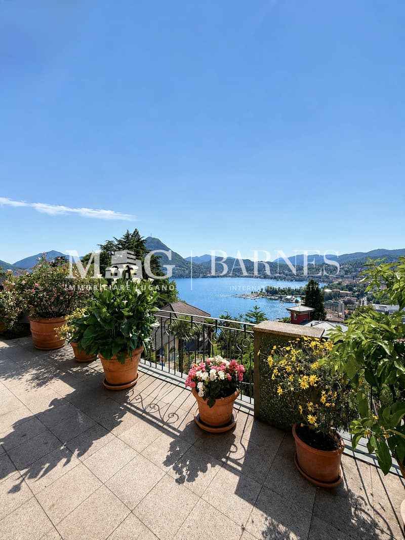 3.5 Locali Eleganza d'epoca con terrazza panoramica sul Lago di Lugano (4)