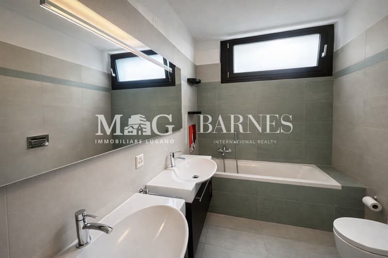 Bissone: Appartamento 4.5 locali, giardino, box, vista lago (9)