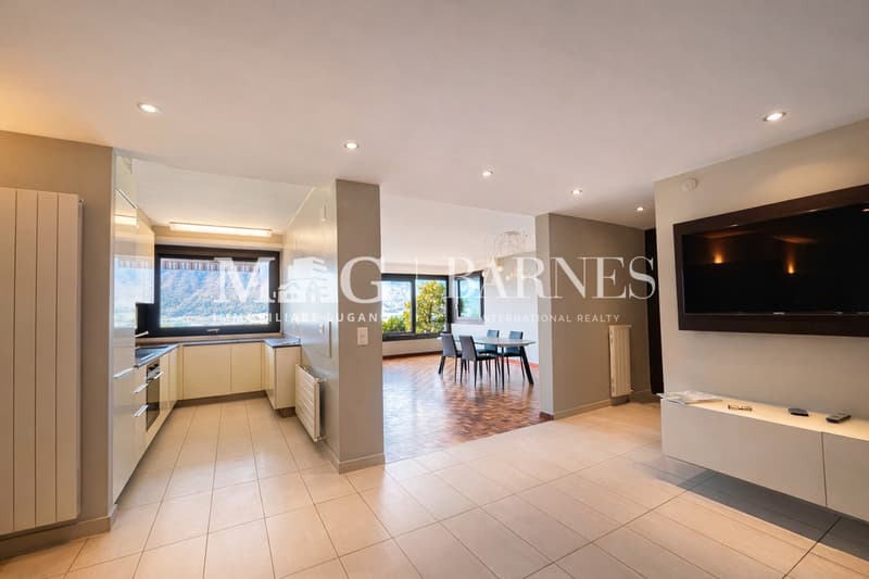 Bissone: Appartamento 4.5 locali, giardino, box, vista lago (4)