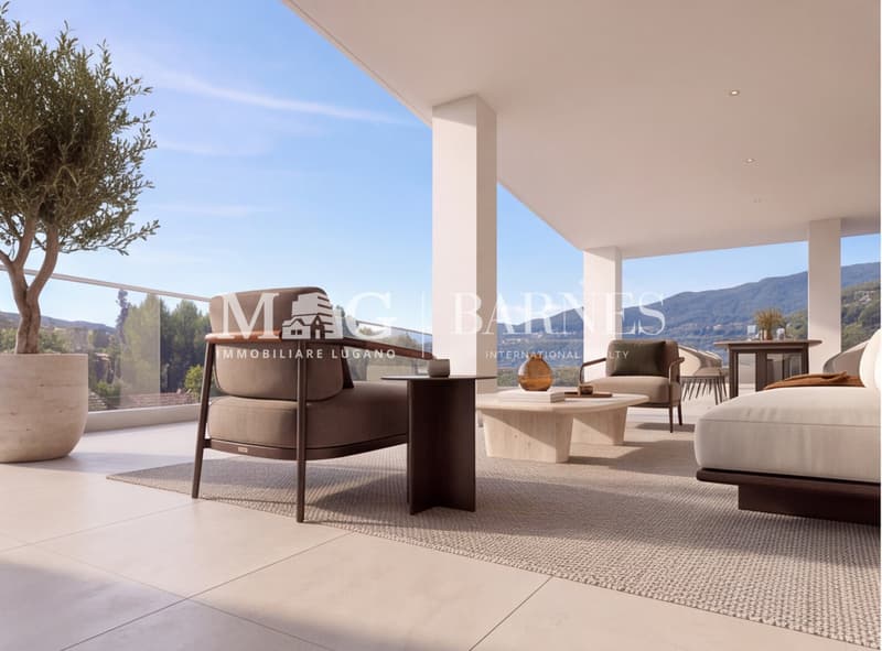 Collina d'Oro: nuovo attico con 190 m² di terrazze (7)