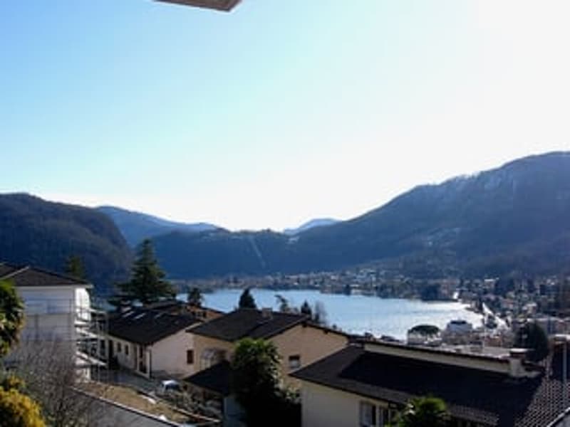 View of mountains and a lake
