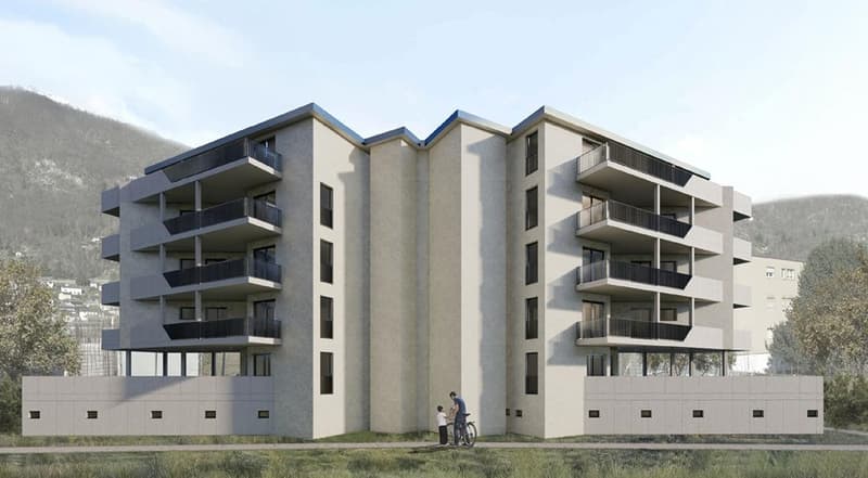 Moderno appartamento di 2.5 locali con balcone a Bellinzona – Nuova costruzione (1)