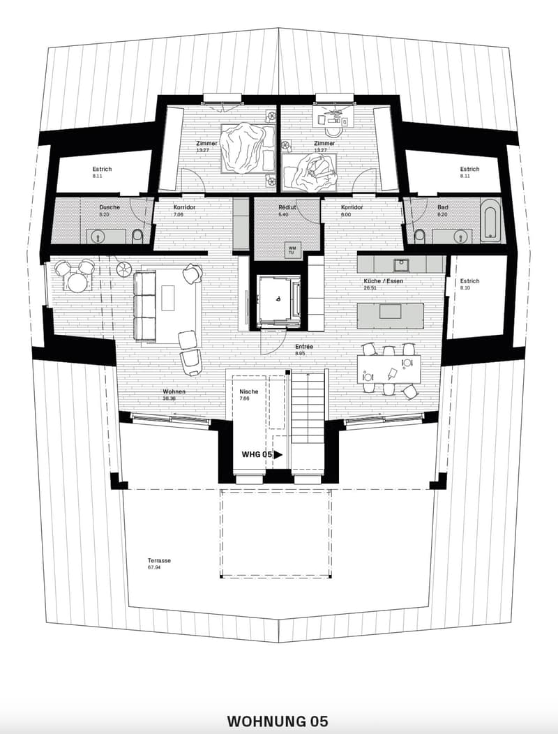 2.5 Zimmer Dachgeschoss Eigentumswohnung Nr. 5 (2)