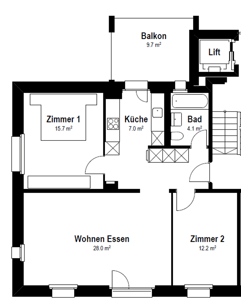 Charmante 3.5-Zimmerwohnung im St.Karli-Quartier (10)
