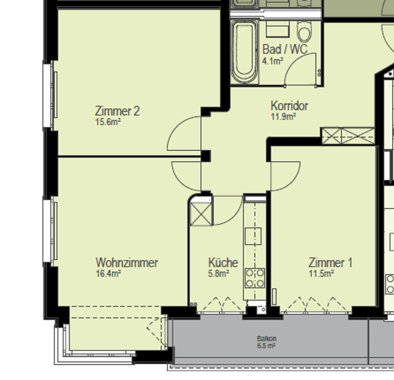 Gemütliche Stadtwohnung mit Balkon (9)