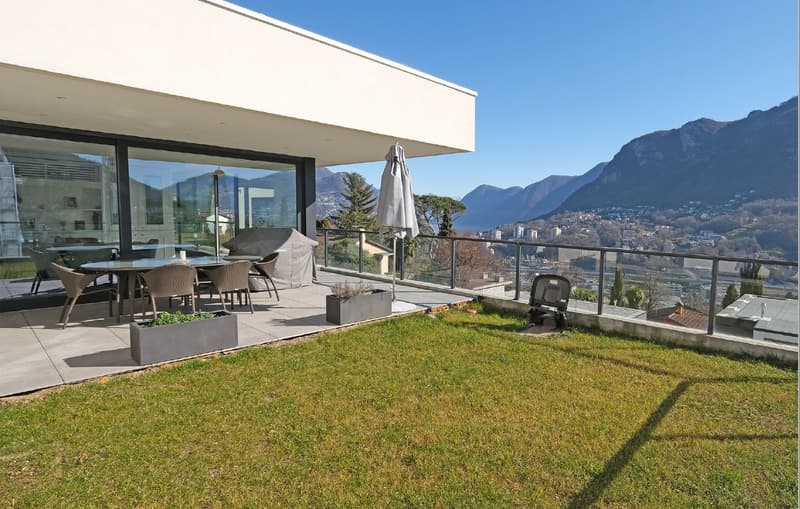 Grande Villa Moderna a Montagnola Collina D’Oro (5)
