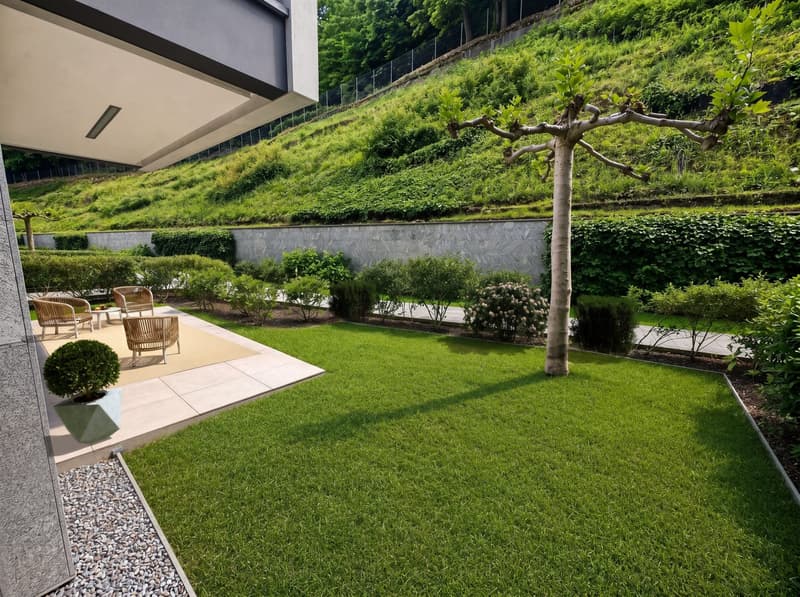 Appartamento con giardino e vista lago (8)