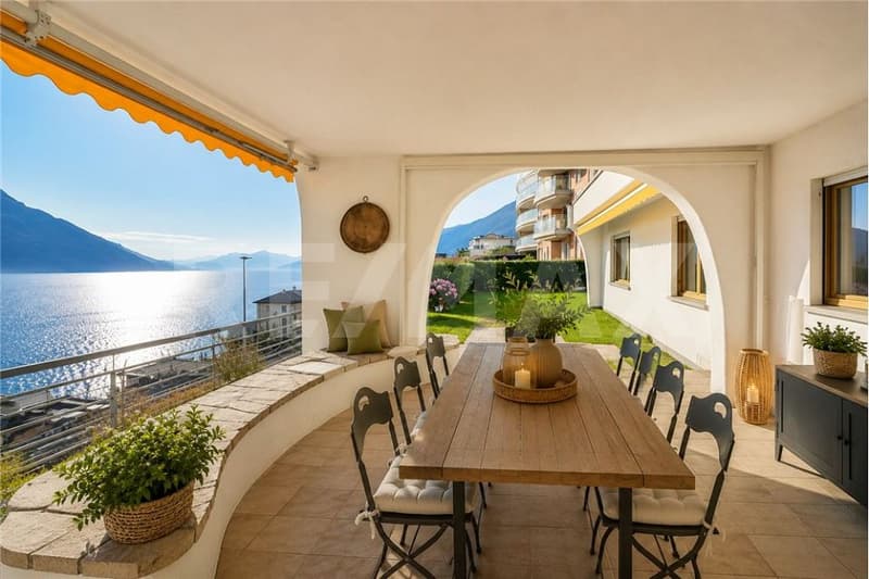Magnifico appartamento di 4.5 locali con giardino e vista lago (2)