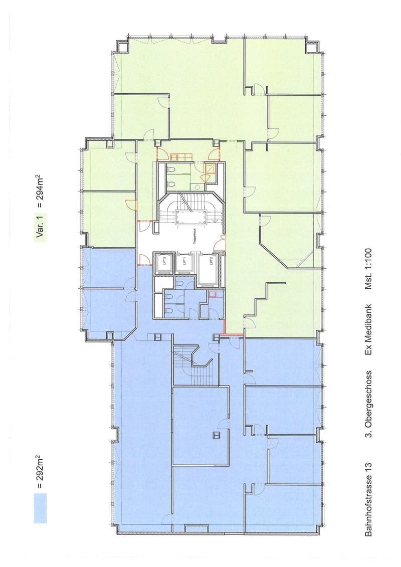 The floor plan shows a multi-level building with several rooms. The main level includes a living room, kitchen, and bathroom. The upper level has 3 bedrooms and 2 bathrooms. The lower level has additional rooms, possibly a garage or storage space.