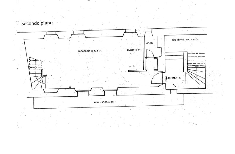 Entrance, living room, kitchen, balcony