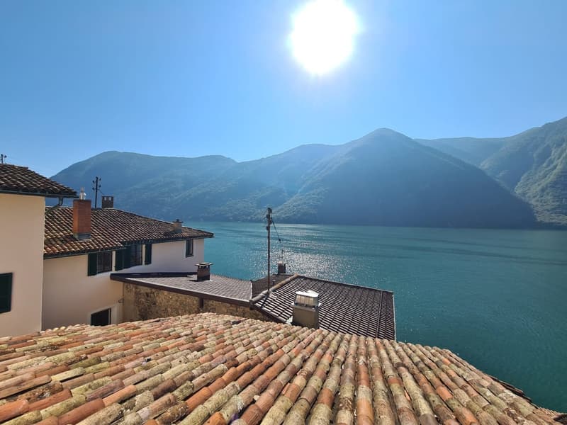 Si affitta a Gandria straordinario appartamento con giardino e vista lago (1)